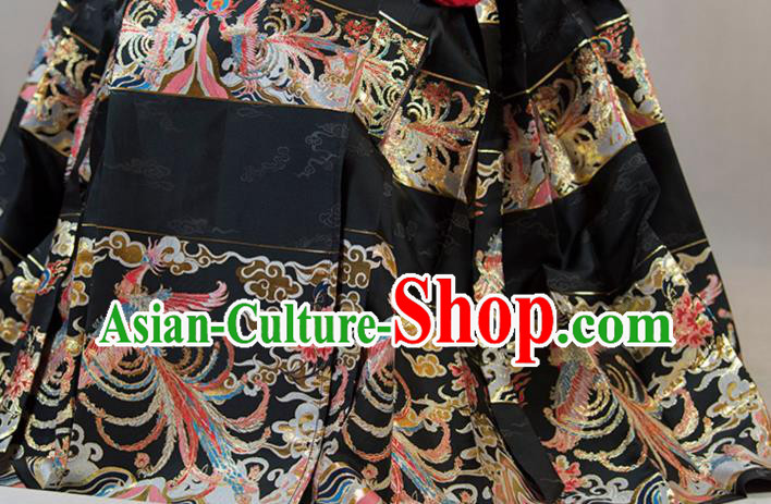 China Ming Dynasty Historical Clothing Traditional Hanfu Costumes Ancient Patrician Lady Dress Garments