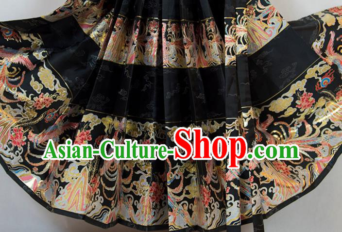 China Ming Dynasty Historical Clothing Traditional Hanfu Costumes Ancient Patrician Lady Dress Garments