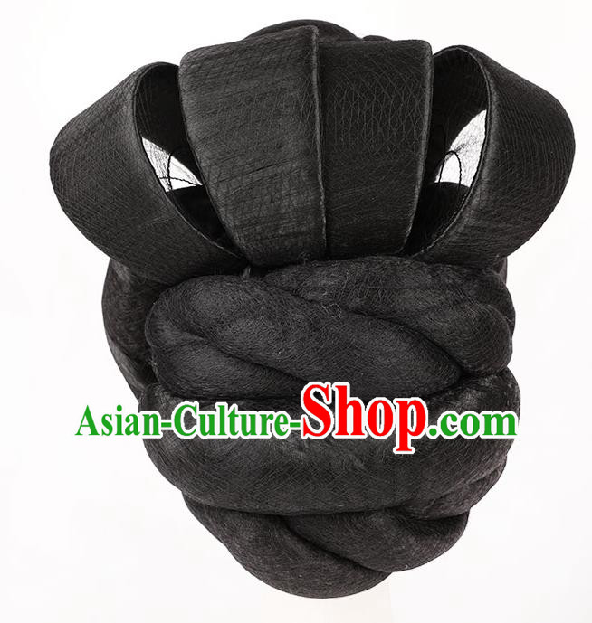 Chinese Traditional Hanfu Wigs Chignon Ancient Court Woman Headdress Tang Dynasty Imperial Concubine Hairpieces