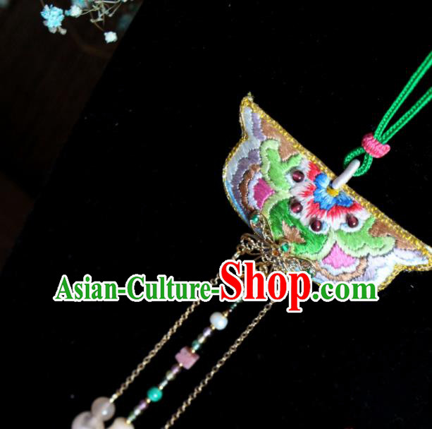 Handmade China Suzhou Embroidered Belt Pendant Classical Cheongsam Tassel Waist Accessories