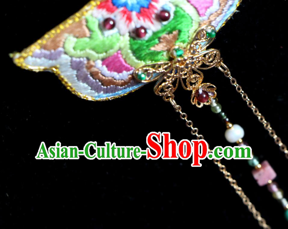 Handmade China Suzhou Embroidered Belt Pendant Classical Cheongsam Tassel Waist Accessories