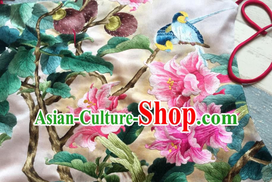 Chinese National Woman Cheongsam Underwear Suzhou Embroidery Flowers Bellyband Traditional Silk Stomachers Clothing