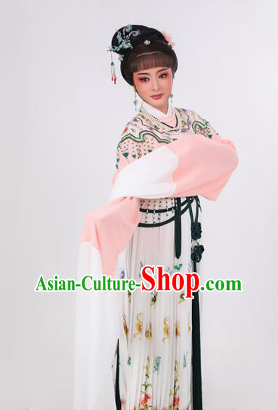China Yue Opera Diva Garment Costumes Peking Opera Actress Clothing Ancient Noble Lady Dress