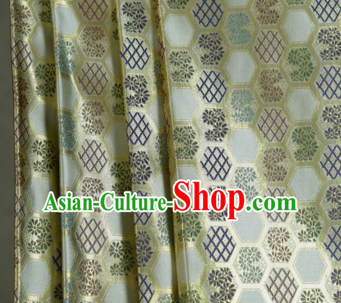 China Tang Suit Damask Classical Chrysanthemum Pattern Satin Tapestry Traditional Hanfu Silk Fabric Tibetan Robe Jacquard Brocade