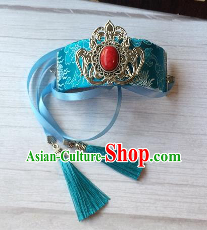 Chinese Traditional Ming Dynasty Young Knight Hair Accessories Ancient Swordsman Hairdo Crown Chivalrous Expert Headpiece