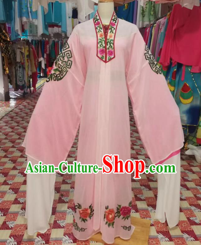 China Traditional Opera Childe Clothing Shaoxing Opera Scholar Garment Costumes Beijing Opera Young Male Pink Robe Uniforms