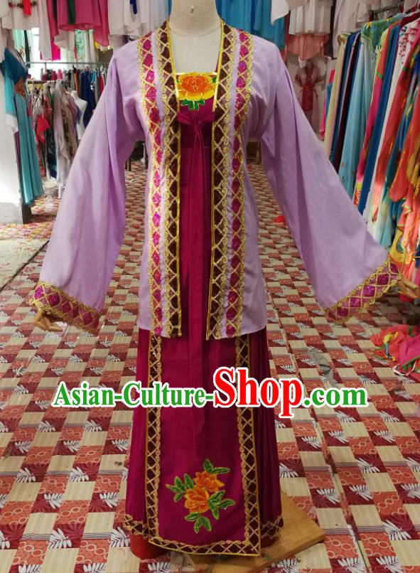 China Ancient Country Woman Garment Costumes Shaoxing Opera Female Matchmaker Dress Outfits Traditional Peking Opera Laodan Clothing