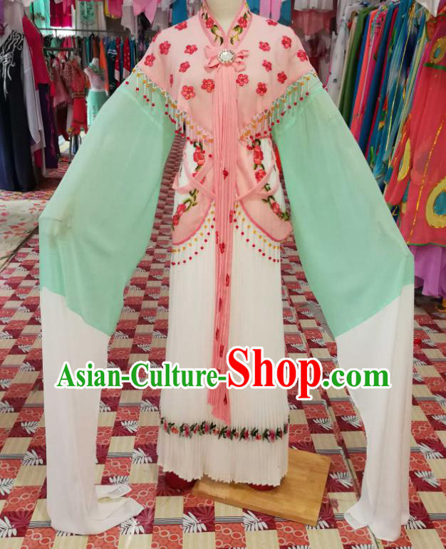 China Shaoxing Opera Lin Daiyu Dress Outfits Traditional Peking Opera Hua Tan Clothing Ancient Noble Lady Garment Costumes