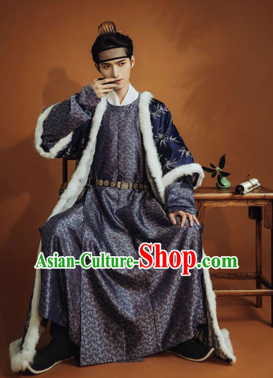 China Traditional Hanfu Historical Clothing Song Dynasty Noble Childe Clothing Ancient Swordsman Garment Costumes