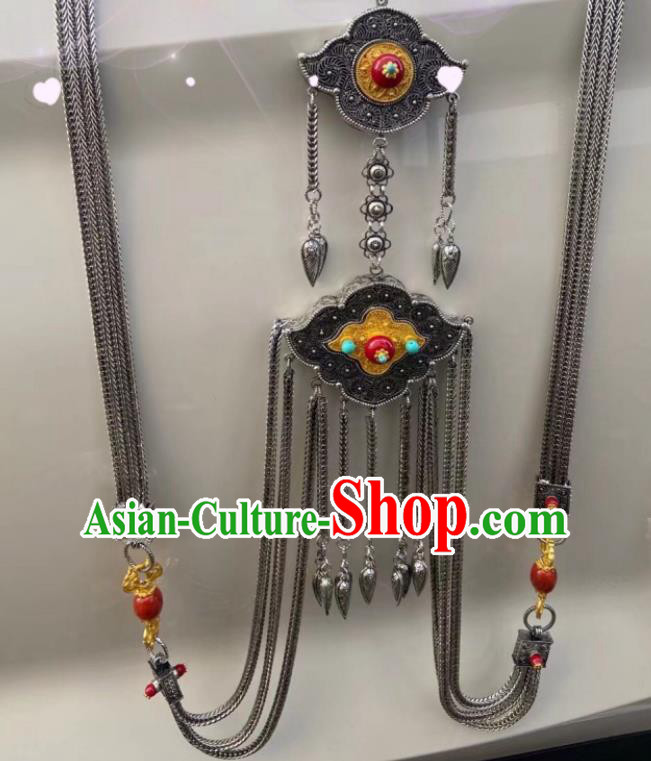 Handmade China Zang Nationality Waist Accessories Wedding Belt Pendant Tibetan Robe Waistband Jewelry