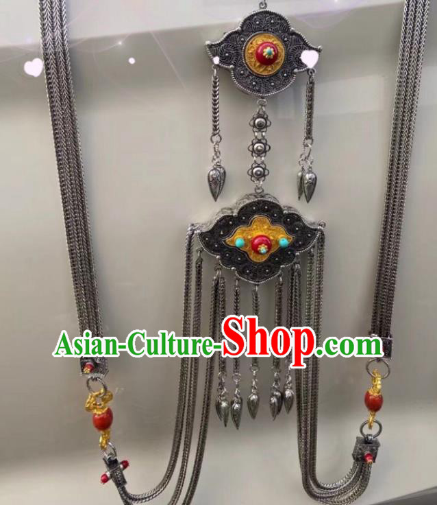 Handmade China Zang Nationality Waist Accessories Wedding Belt Pendant Tibetan Robe Waistband Jewelry