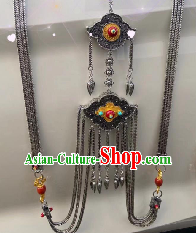 Handmade China Zang Nationality Waist Accessories Wedding Belt Pendant Tibetan Robe Waistband Jewelry