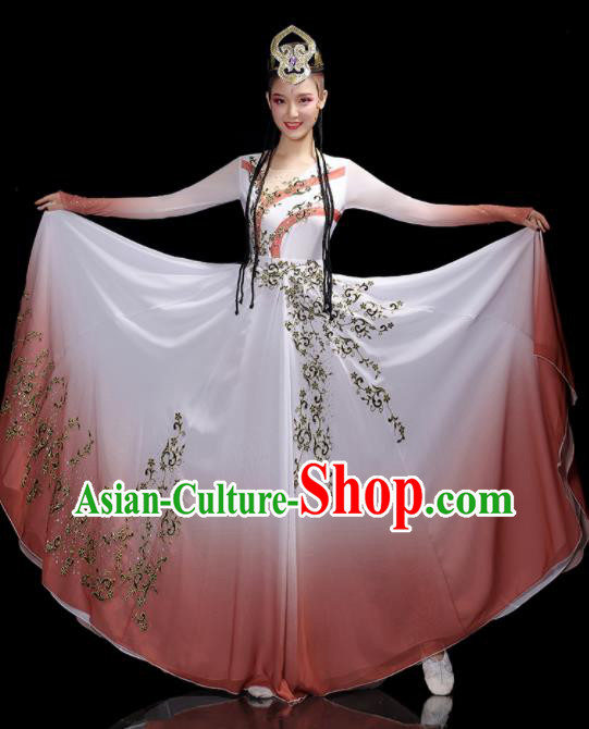 Chinese Uighur Ethnic Festival Performance Costumes Uyghur Nationality Dance Dress Outfits Xinjiang Minority Folk Dance Clothing