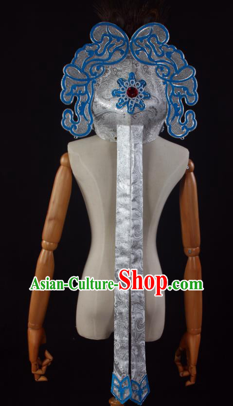 Chinese Peking Opera Niche Hat Ancient Scholar Headwear Beijing Opera Xiaosheng Liang Shanbo Headdress