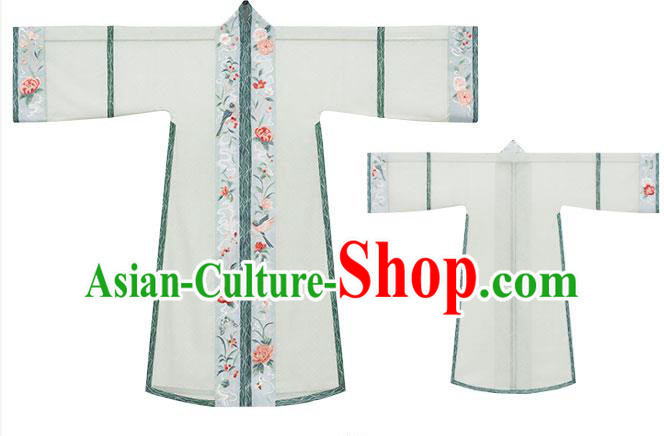 China Song Dynasty Nobility Infanta Historical Clothing Ancient Royal Princess Apparels Traditional Hanfu Dress Garments