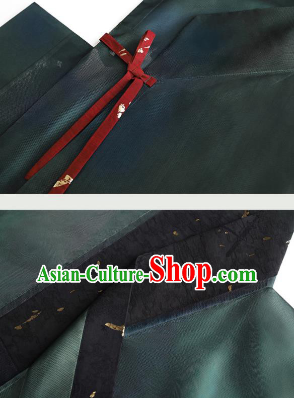 China Ancient Male Garment Costumes Traditional Ming Dynasty Swordsman Historical Hanfu Clothing