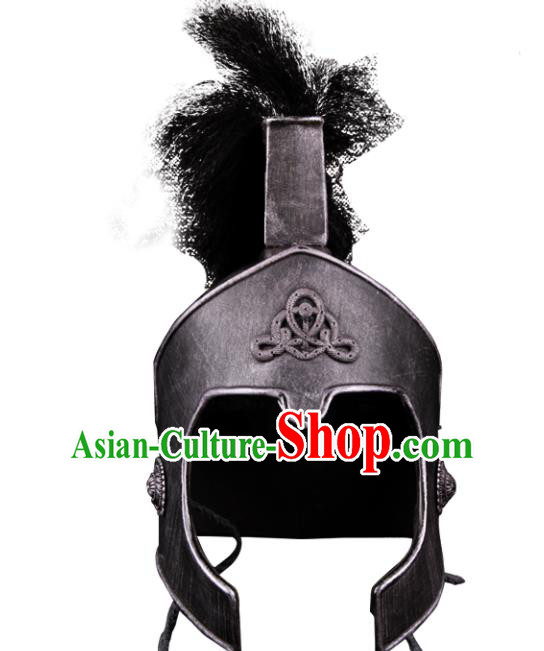 Custom Rome Warrior Hat European Medieval Ages General Helmet Sparta Hero Headwear
