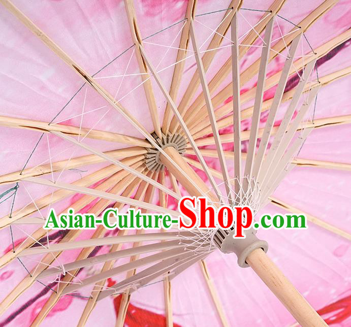 Chinese Handmade Silk Umbrella Traditional Hanfu Prop Umbrella Classical Dance Printing Umbrellas