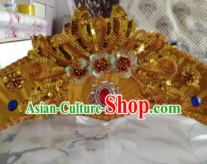 Custom Russia Dance Hair Crown Modern Dance Hair Accessories Russian Traditional Dance Hat Headdress