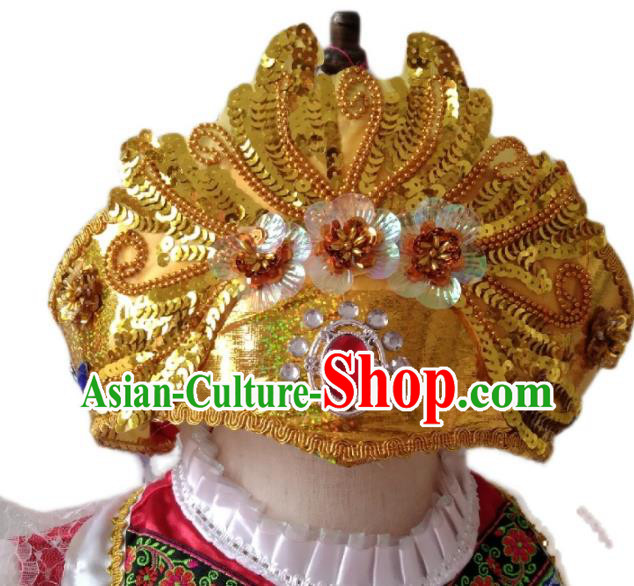 Custom Russia Dance Hair Crown Modern Dance Hair Accessories Russian Traditional Dance Hat Headdress