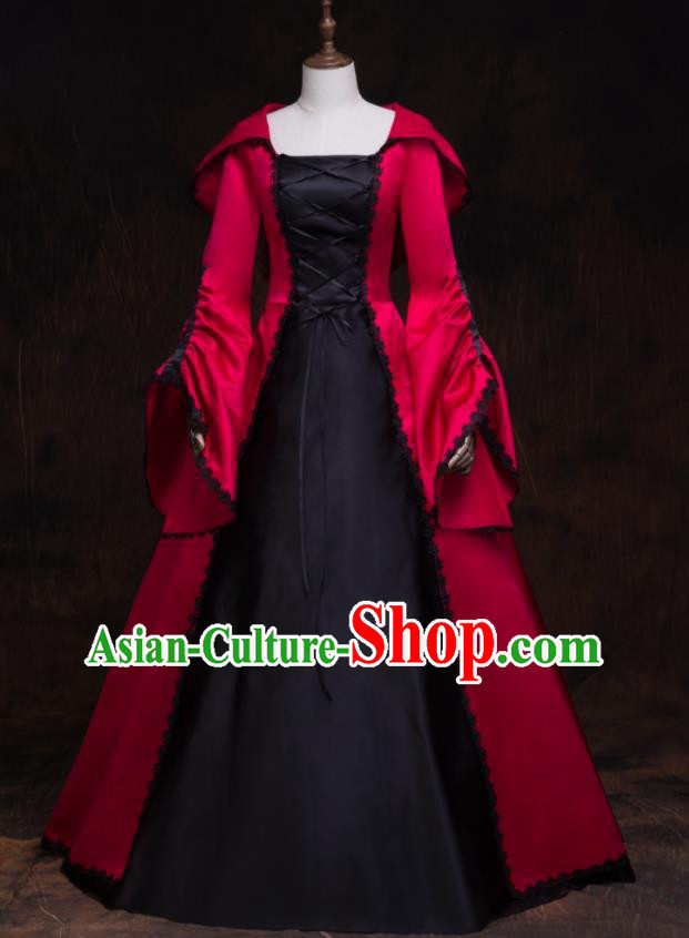 Top Gothic Princess Formal Attire European Drama Performance Clothing Western Renaissance Style Full Dress Halloween Garment Costume