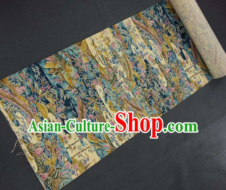 Japanese Classical Bridge Pattern Wafuku Waistband Fabric Kimono Dress Corset Accessories Traditional Yukata Robe Belt Brocade