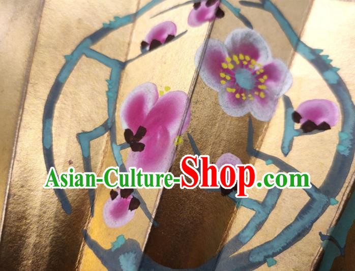 Japanese Traditional Geisha Dance Folding Fan Stage Performance Accordion Handmade Printing Plum Orchids Bamboo Chrysanthemum Fan