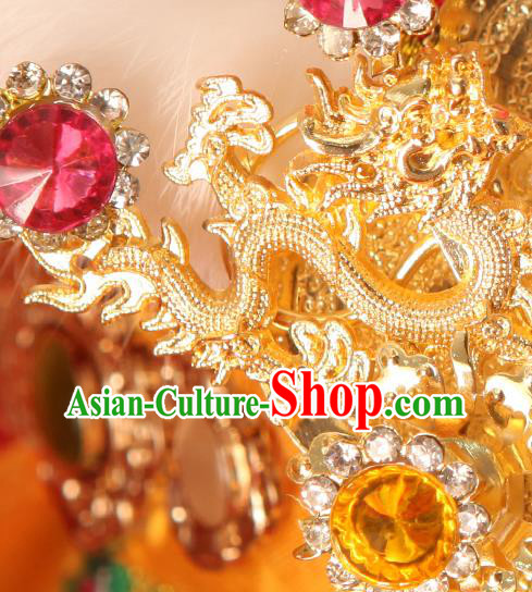 Chinese Handmade Golden Longevity Lock Necklace Goddess Mazu Necklet
