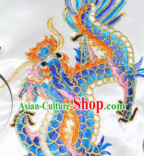 China Traditional Martial Arts White Outfits Wushu Performance Costumes Kung Fu Training Clothing