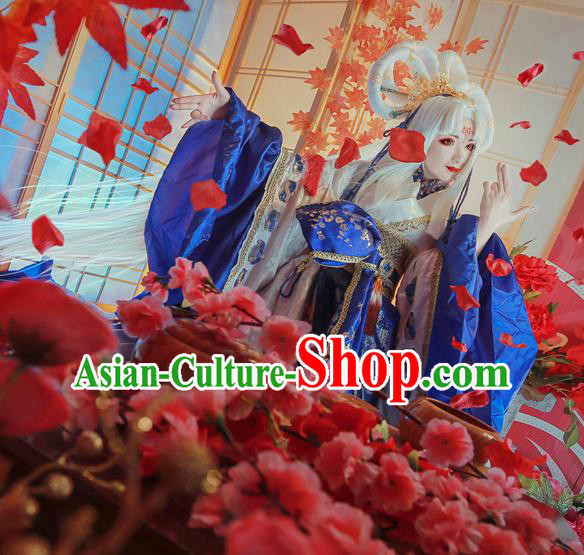 Custom Halloween Fancy Ball Garment Costume Baroque Princess Clothing Cosplay Witch Trailing Dress