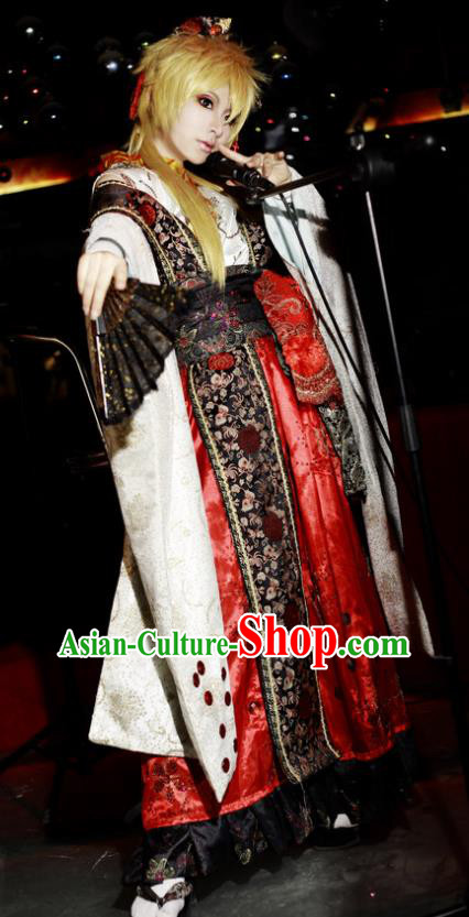 Custom Cosplay Onmyoji Kimono Dress Halloween Fancy Ball Garment Costume Japanese Warrior Clothing