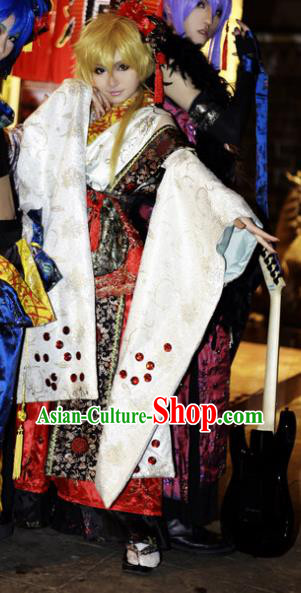 Custom Cosplay Onmyoji Kimono Dress Halloween Fancy Ball Garment Costume Japanese Warrior Clothing