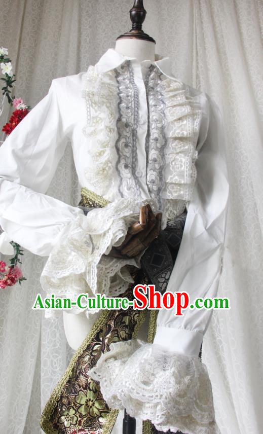Top England Earl Uniforms European Gentleman Garment Costumes Cosplay Pirate Red Suits