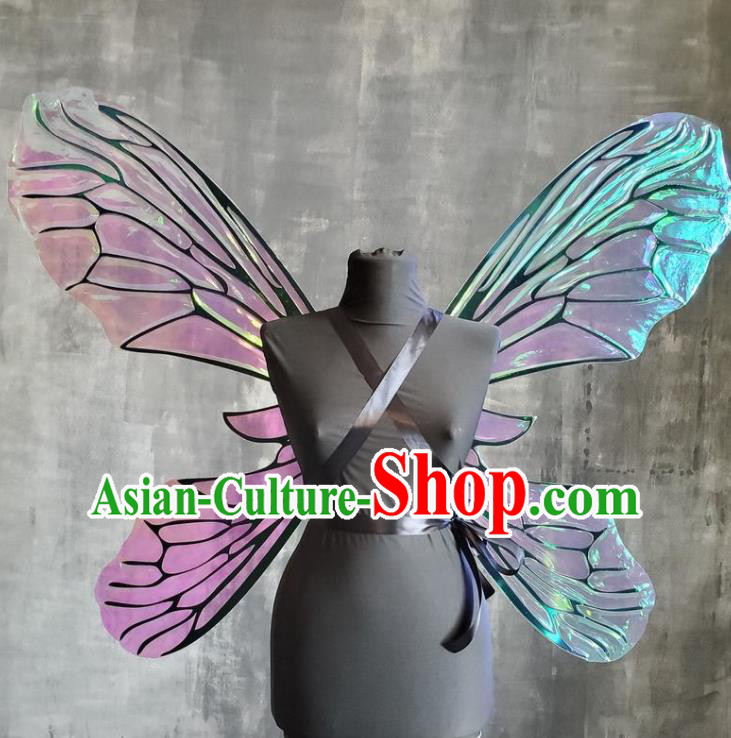 Custom Carnival Parade Back Accessories Brazil Catwalks Props Cosplay Fairy Butterfly Wings Halloween Stage Show Decorations