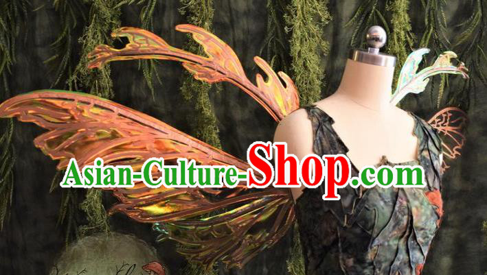 Custom Halloween Stage Show Decorations Carnival Parade Back Accessories Brazil Catwalks Props Cosplay Fairy Butterfly Wings