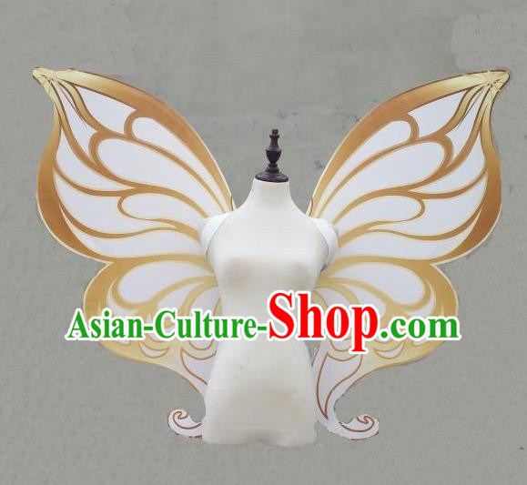 Custom Carnival Parade Accessories Miami Catwalks Back Decorations Cosplay Fancy Ball Props Stage Show Butterfly Wings Halloween Performance Wear