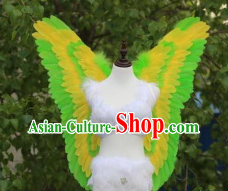 Custom Halloween Cosplay Decorations Stage Show Props Opening Dance Wear Carnival Parade Back Accessories Miami Angel Feather Butterfly Wings