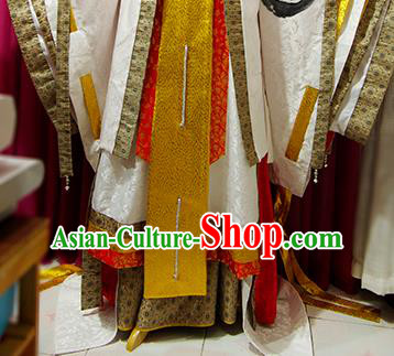 Chinese Puppet Show Swordsman Garment Costumes Ancient Royal King Robe Uniforms Traditional Cosplay Emperor Clothing