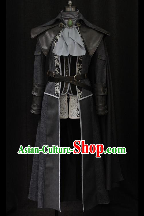 Custom European Prince Garment Costumes Western Warrior Leather Suits Cosplay Knight Clothing
