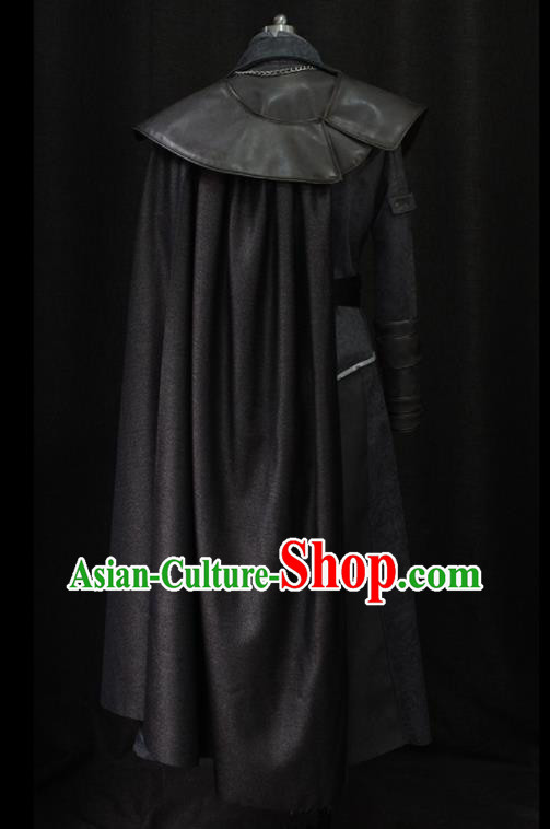 Custom European Prince Garment Costumes Western Warrior Leather Suits Cosplay Knight Clothing