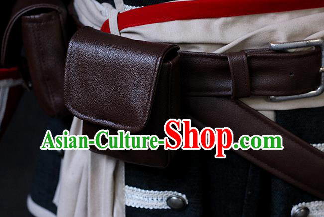 Custom Cosplay Knight Clothing European Prince Garment Costumes Western Assassin Black Suits