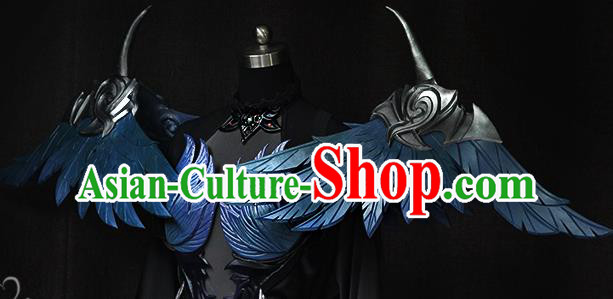 Top Final Fantasy Goddess Garment Costume European Princess Clothing Cosplay Angel Dress with Wings