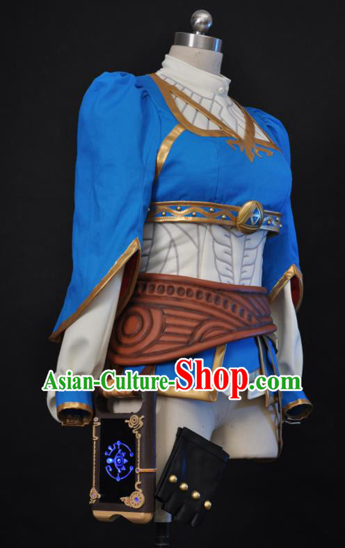 Top Cosplay Young Lady Dress Outfits Game Character Princess Garment Costume Traditional Huntress Clothing