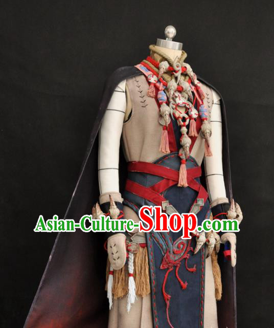 Chinese Traditional Cosplay Young Knight Clothing Swords of Legends Warrior Wu Zhao Garment Costumes Ancient Swordsman Uniforms