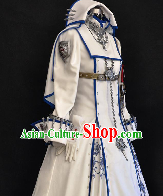 Top Traditional Game Role Clothing Cosplay Nun White Dress Western Goddess Garment Costumes