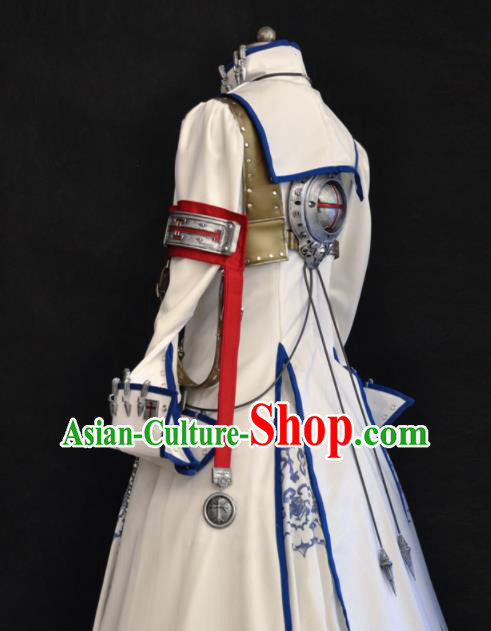 Top Traditional Game Role Clothing Cosplay Nun White Dress Western Goddess Garment Costumes