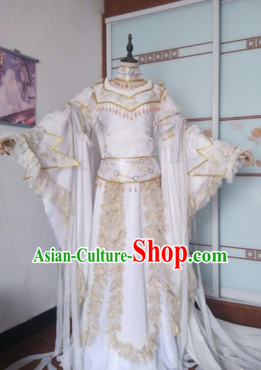 China Ancient Fairy Princess Clothing Cosplay Empress Dress Outfits Traditional Puppet Show Xiang Ling Garment Costumes