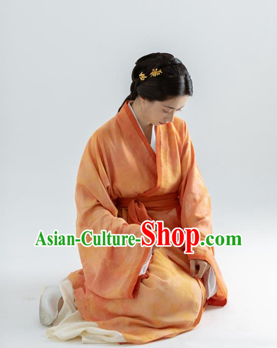 China Ancient Han Dynasty Palace Lady Garment Costumes Traditional Imperial Concubine Historical Clothing
