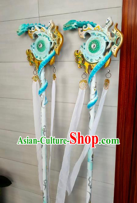 Custom Chinese Handmade Swordsman Props Cosplay Mace Accessories Puppet Show Sceptre