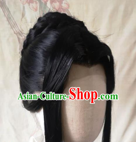 China Traditional Drama Word of Honor Chu Wanning Hair Accessories Cosplay Young Lady Front Lace Wigs Headwear Ancient Swordswoman Hairpieces